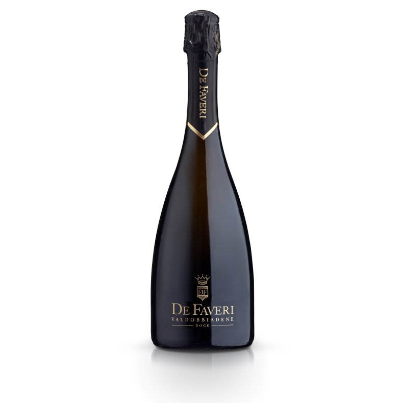 De Faveri Prosecco, Superiore D.O.C.G., Valdobbiadene, Bottiglia Nera, Brut